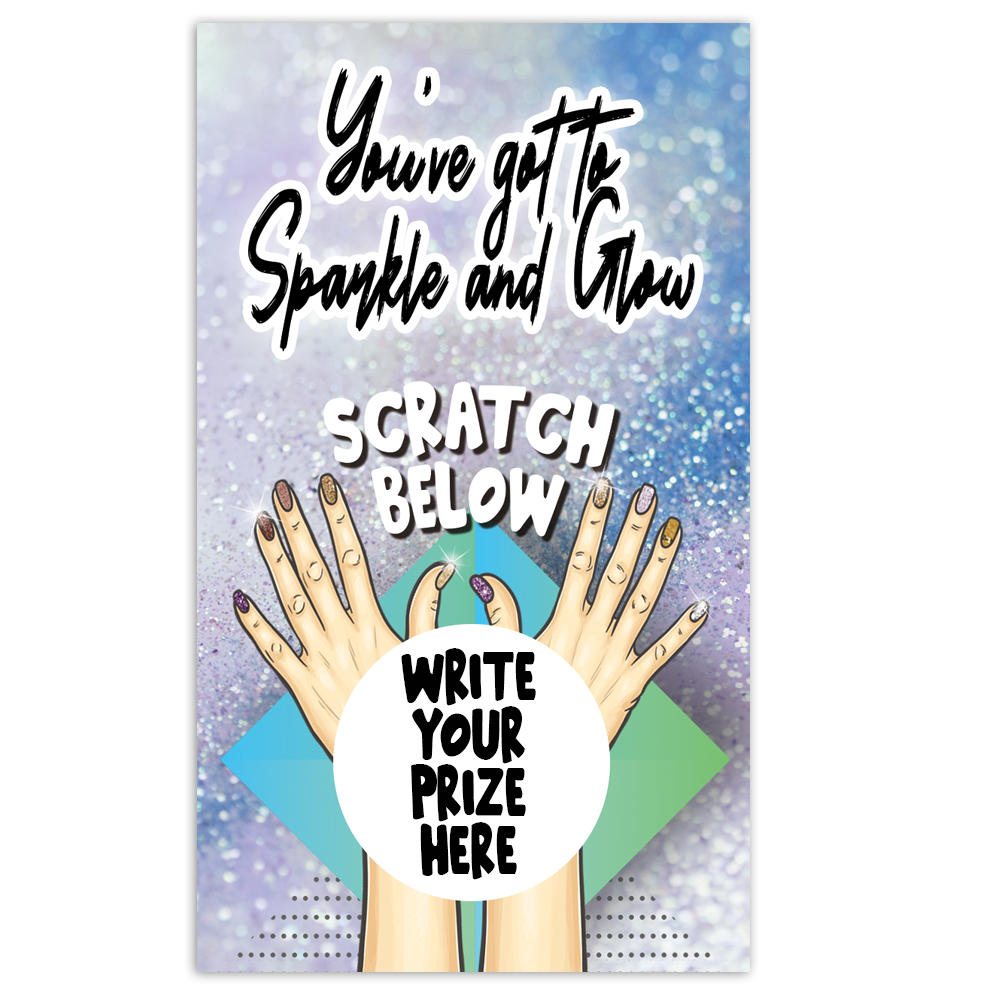 You've got to sparkle and glow scratch card