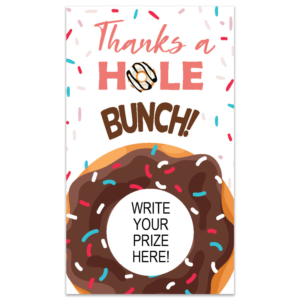 Thanks a Hole Bunch Donut Scratch Off Card