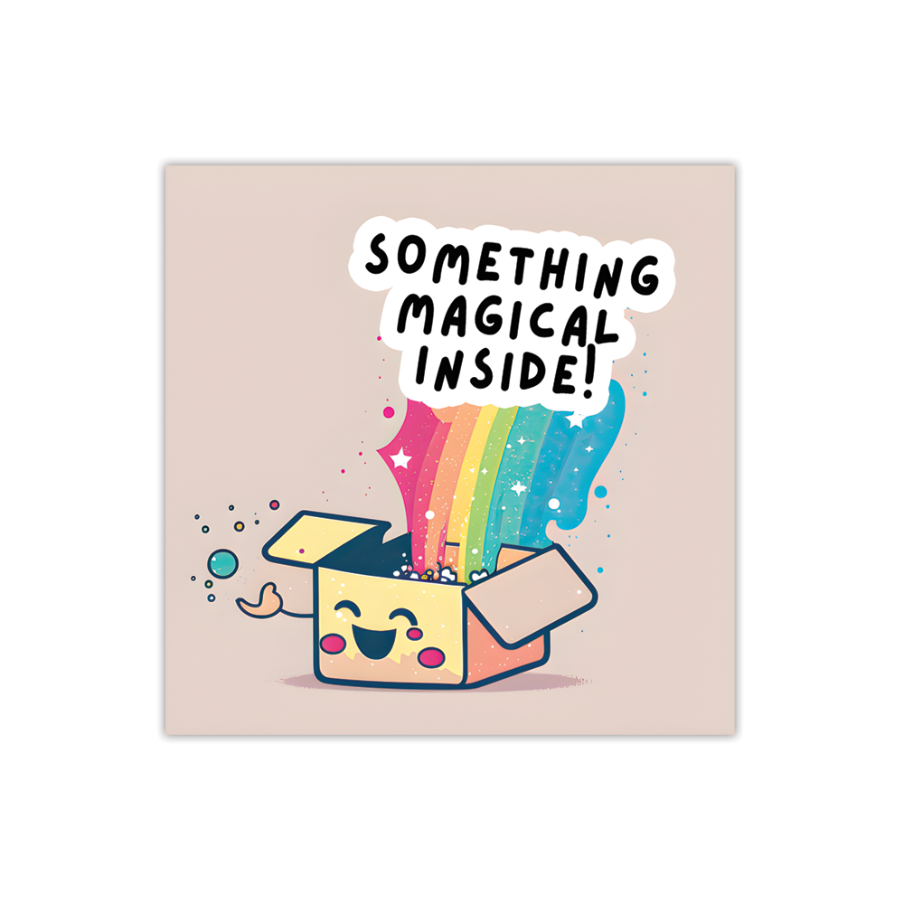 Something Magical Inside Small Business Sticker
