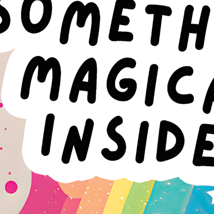 Something Magical Inside Small Business Sticker